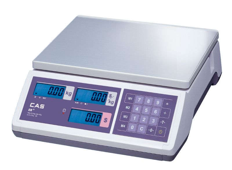Весы электронные торговые CAS ER Junior-CB 6/15/30 кг